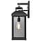 Nuvo Corning 1-Lgt Large Wall Lantern - Matte Black / Clear Glass 60/7372 - alternate 6